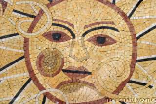 Sun Marble Mosaic Floor,Pool Inlay Art Tile Decor  