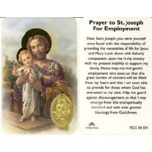 St. Joseph Prayer for Employment Prayer Card (RCC 68E)