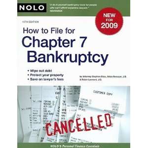 File for Chapter 7 Bankruptcy [HT FILE FOR CHAPTER 7 BAN 15E] Stephen 