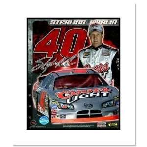 Sterling Marlin NASCAR Auto Racing Double Matted 8