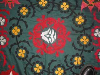 Antique Shakhrisabz Suzani Uzbekistan Embroidery B7939  