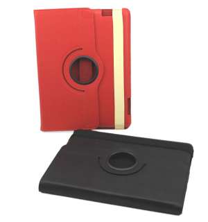   ° Rotating Magnetic Leather Smart Cover Case+Swivel Stand fr Ipad 2