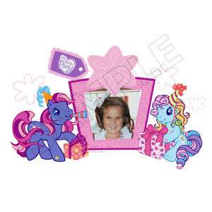 My Little Pony Gift Photo Frame Edible Cake Top Image  