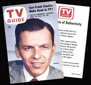 Frank Sinatra TV Guide REPRINT May 14, 1954 Issue  