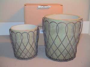WILLOW HOUSE Southern Living FRENCH WIRE PLANT HOLDERS  