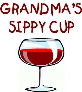 Grandmas Sippy Cup Funny Wine Aprons For Grandmothers  