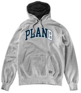 NEW Mens Plan B GAME Pull Over Hoodie   Large   Heather Gray  
