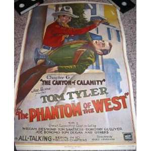   Poster, Tom Tyler Western, Produced on vibrant, thick stock paper