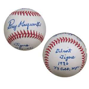 Ty Cobb Signed Baseball   with  1934 1935 1926 Mgr Inscription