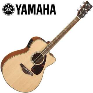   Small Body CutAway Acoustic Electric Guitar with Natural Finish