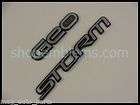Geo storm trunk emblems script nameplate badge silver 90 93 rear GSi 