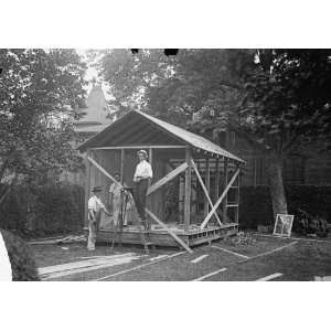  1917 photo CAMP, WALTER, I.E., EXERCISE SCHOOL. BATH HOUSE 