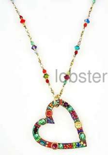   selling heart necklace from michal golan s multi bright collection and
