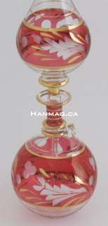 Egyptian Glass Lamp Perfume Bottle    N 1577 Red  