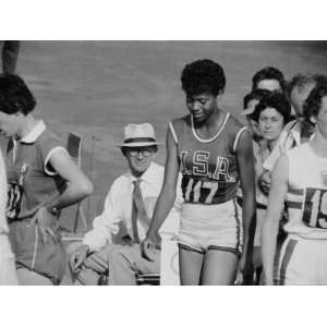  Wilma Rudolph During the 1960 Olympics in Rome Stretched 