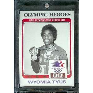  1984 Topps M&M Wyomia Tyus Track and Field 100 Meter 