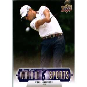   World of Sports Golf Card #285 Zach Johnson   ENCASED Trading Card