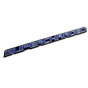  Supercharge Supercharged Aluminum Emblems for Chevy Corvette Dodge 