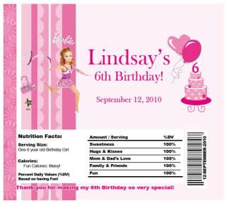 10 Barbie Gymnastics Personalized Birthday Invitations  