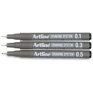  Artline Drawing Pens   Drawing Pens, Set of 3 Arts 