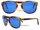 PERSOL 714 SUNGLASSES Polarized BLUE Steve McQueen 9633 Size 54 LARGE