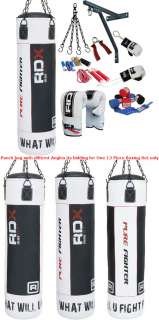   Boxing Set 5ft Filled Heavy Punch Bag,Gloves,Bracket++ MMA Punching