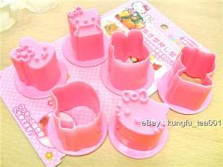 3pcs Hello Kitty & Rabbit Shape Cutter Food Stamp Mold  