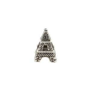 Landmark Eiffel Tower Paris France Sterling Silver Bead Charm   fits 