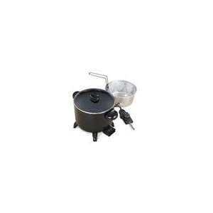   06006 Black Kitchen Kettle Multi Cooker Steamer