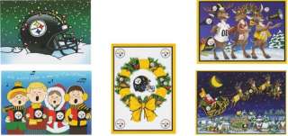 Box of 25 Steelers Christmas Cards (5 each of 5 styles)  