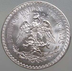 cp* MEXICO 1943 Un Peso   Silver White SUPERB Frosty   Gem BU  