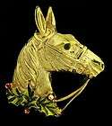 Vintage Gerrys Horse Christmas Pin  