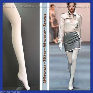 80D IVORY OPAQUE FULL LENGTH TIGHTS / HOSIERY  