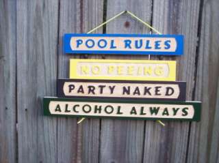 Swimming Pool Rules Spa Hot Tub Sign funny  
