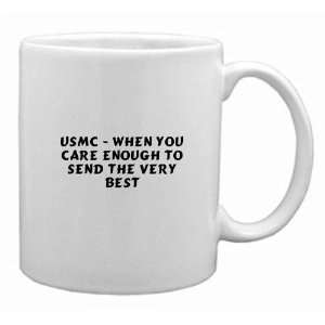 AMERICAN PRIDE CUP (When you Care You Send the Very Best USMC) Mug 