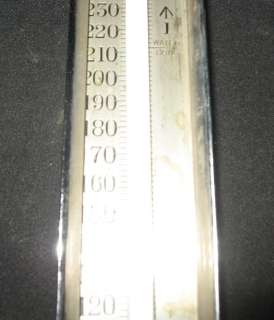 TCS Old Vintage Brass Chrome Thermometer London 1930  