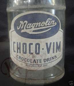 Philippines MAGNOLIA CHOCO VIM White and Blue Bottle  