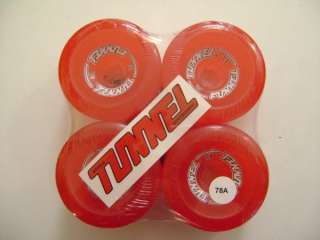 Tunnel FUNNEL Skateboard Wheels 77mm 78a RED  