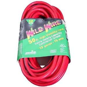  50 Red Extension Cord with Lighted End