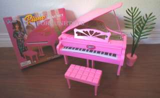GLORIA FURNITURE SIZE PIANO W/ CHAIR PLAYSET DOLL HOUSE  