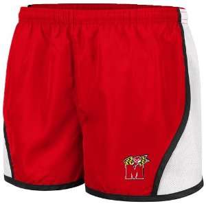   Terrapins Womens Flip Shorts   Red (Large)