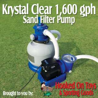 Intex Krystal Clear 1600 GPH Sand Filter Pool Pump #56673   For up to 