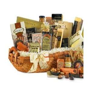 Top of The Line Gourmet Food Gift Basket with Smoked Salmon  