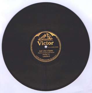 1920 10 78   VICTOR 18696   STERLING TRIO (2 SONGS)  