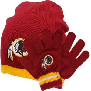  NFL Reebok Washington Redskins Toddler Beanie & Gloves Set 