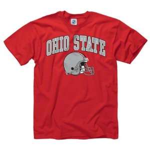 Ohio State Buckeyes Red Football Helmet T Shirt  Sports 