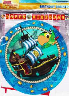   the NEVER LAND PIRATES HAPPY BIRTHDAY BANNER ~ PARTY Supplies  
