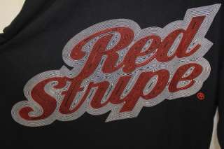 Red Stripe Beer Jamaican Lager Since 1928 SS Black Shirt XL Neon Logo 