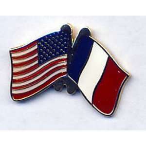  France/USA Flag Pins Set of 30