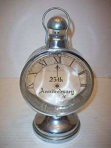   MUSICAL DECANTER 25th ANNIVESARY CLOCK STYLE MADE IN JAPAN  